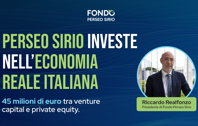 Perseo Sirio rafforza il proprio impegno nell’economia reale italiana